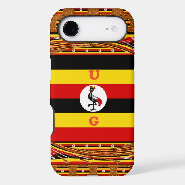Uganda's Heartbeat: A Symphony of  Symbol Colours (Back)