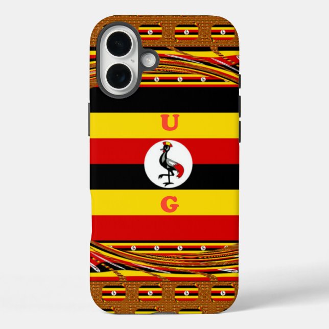 Uganda's Heartbeat: A Symphony of  Symbol Colours Case-Mate iPhone Case (Back)