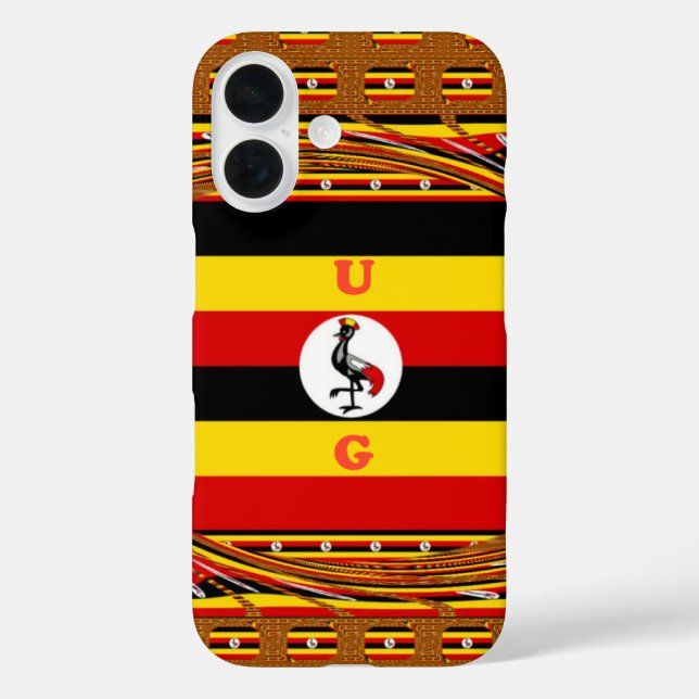 Uganda's Heartbeat: A Symphony of  Symbol Colours Case-Mate iPhone Case (Back)