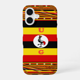 Uganda's Heartbeat: A Symphony of Symbol Colours iPhone 16 Case