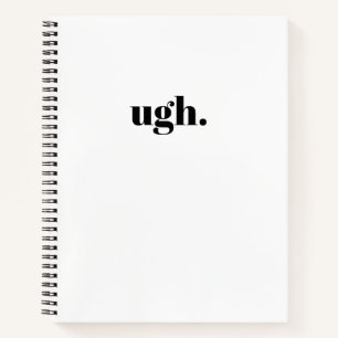 ugh. Minimalist Chic Journal Notebook