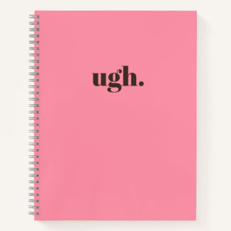 ugh. Minimalist Pink Chic Journal Notebook