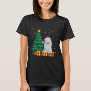 Ugly American Eskimo Santa Hat Christmas Lights Do T-Shirt