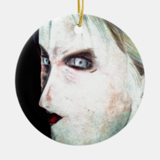 UGLY Angry Woman Ceramic Tree Decoration