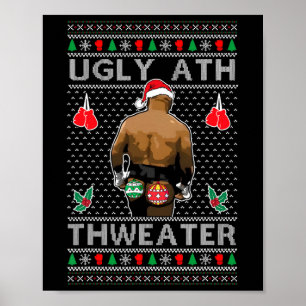 Ugly Ath Sweater Merry Christmas  Poster