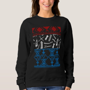 Ugly Barber Barbershop Santa Claus Xmas Sweatshirt