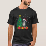 Ugly Bernard Santa Hat Christmas Lights Dog Lover  T-Shirt<br><div class="desc">Ugly Bernard Santa Hat Christmas Lights Dog Lover Xmas</div>