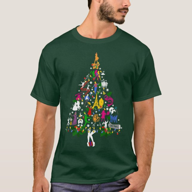 Ugly Broadway Christmas Tree T-Shirt (Front)