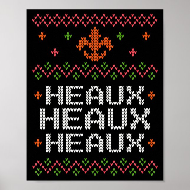 Ugly Cajun Christmas Xmas New Orleans Southern Lou Poster (Front)