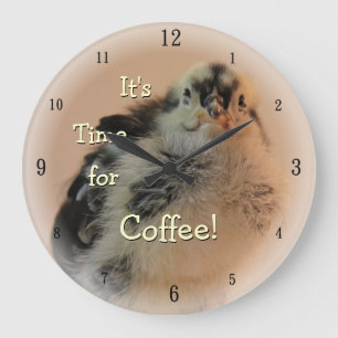 Ugly Chick Large Clock