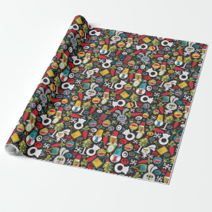 Ugly Christmas and Happy New Year Wrapping Paper