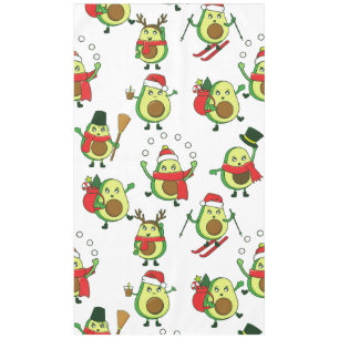 ugly christmas avocado santa festive tablecloth