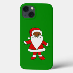 ugly christmas black african american santa claus iPhone 13 case
