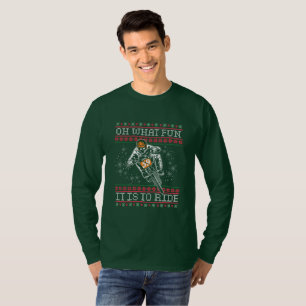 Ugly Christmas BMX Bike Oh What Fun it is to Ride T-Shirt