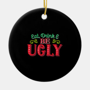 Ugly christmas ceramic tree decoration