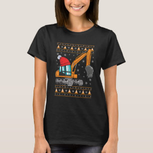 Ugly Christmas Construction Vehicle Funny Xmas Boy T-Shirt