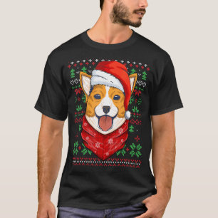 Ugly Christmas Corgi Santa Costume Corgi Christmas T-Shirt