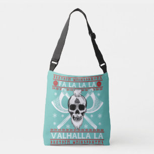Ugly Christmas Design Fa-La-La Valhalla Viking Val Crossbody Bag