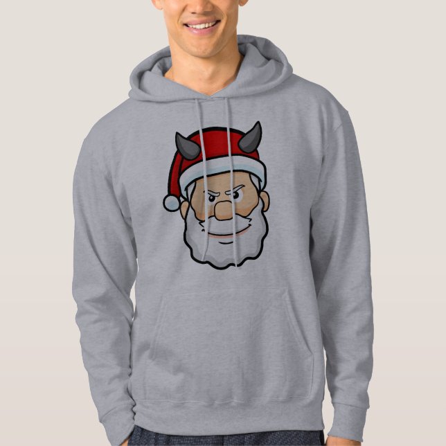 ugly christmas evil santa hoodie (Front)