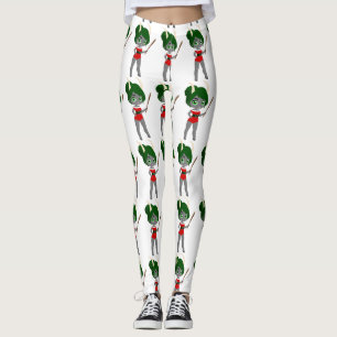 ugly christmas female krampus leggings
