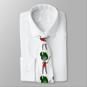 ugly christmas female krampus tie