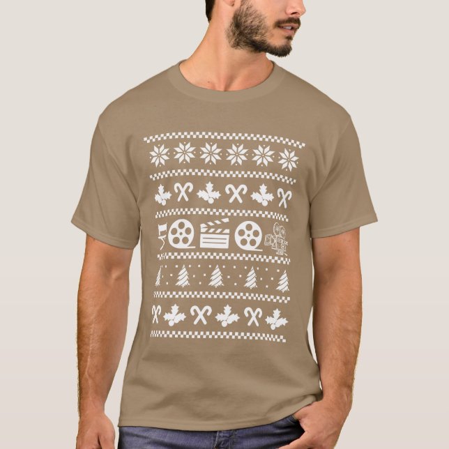 Ugly Christmas Film Set Movie Fan girl T-Shirt (Front)