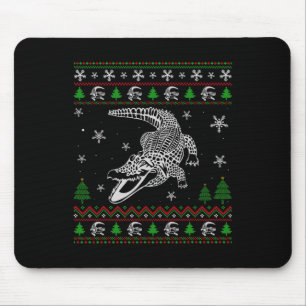 Ugly Christmas For Alligator Lovers Fun Ugly  Mouse Pad