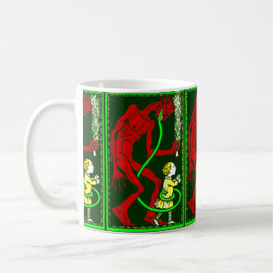 ugly christmas krampus child victorian coffee mug