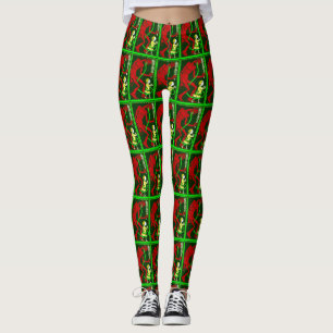 ugly christmas krampus child victorian leggings
