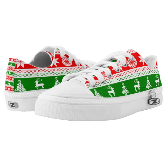 Ugly Christmas Low Tops (Pair)