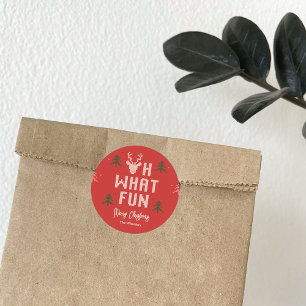 Ugly Christmas Party Favour Sticker