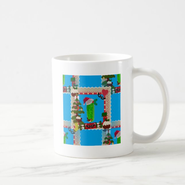 ugly christmas pickle coffee mug (Right)