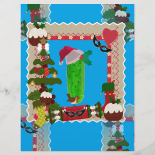 ugly christmas pickle letterhead design