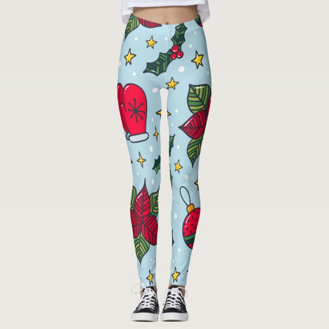 ugly Christmas quarantine Leggings (Front)