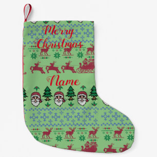 Ugly Christmas Random Mishmash Thunder_Cove Small Christmas Stocking