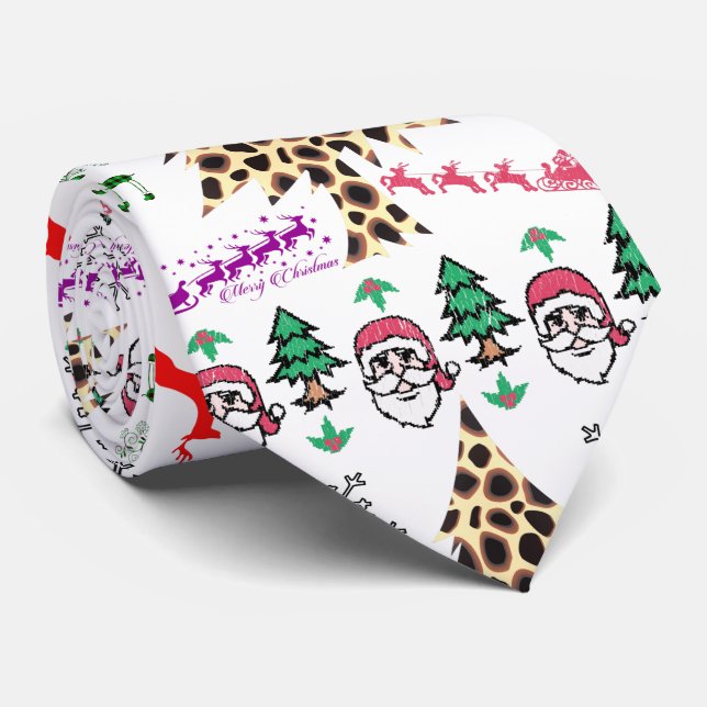 Ugly Christmas Random Mishmash Thunder_Cove Tie (Rolled)