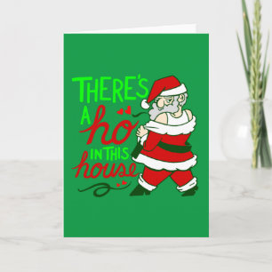 ugly christmas santa claus ho house invitation
