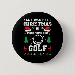 Ugly Christmas Shirts Men's Dry Fit Golf Xmas Holi 6 Cm Round Badge