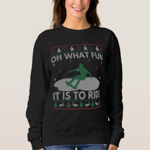Ugly Christmas Skating Sweater Style