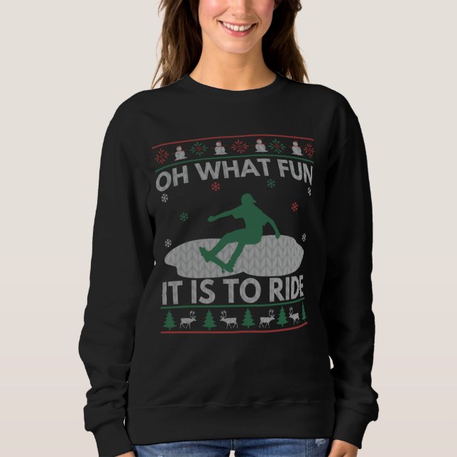 Ugly Christmas Skating Sweater Style (Front)