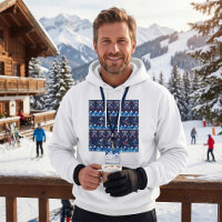 Ugly Christmas Ski Pattern Holiday 