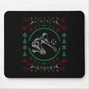 Ugly Christmas Style Volleyball Funny Xmas  Mouse Pad
