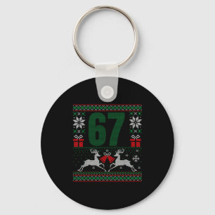 Ugly Christmas Sweater 67 Design Key Ring