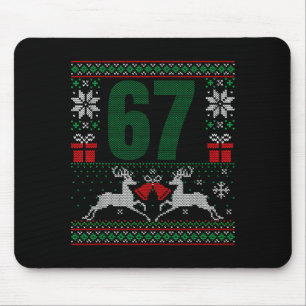 Ugly Christmas Sweater 67 Design Mouse Pad