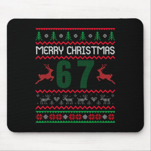 Ugly Christmas Sweater 67 Design Mouse Pad