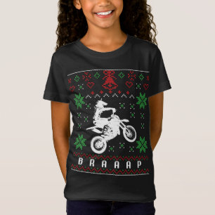 Ugly Christmas Sweater Braaap Dirt Bike Motorcycle