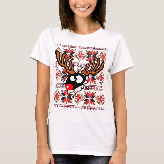 Ugly Christmas Sweater busting through (Front)