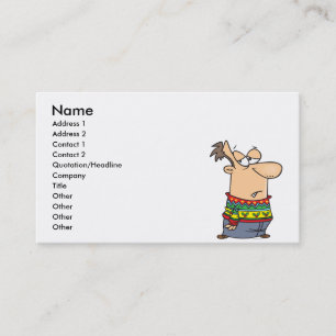 ugly christmas sweater cartoon business card