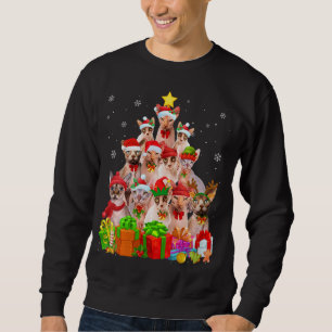 Ugly Christmas Sweater Cat Tree Funny Sphynx Cat X