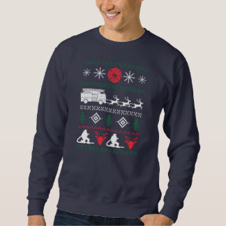 Ugly Christmas Sweater Design For A Firefighter